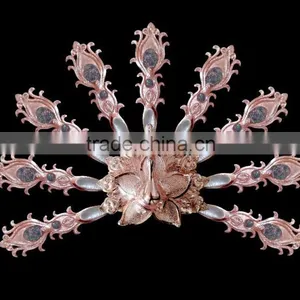 Beautiful Resin Shell Peacock Wall Decor thumbnail-2