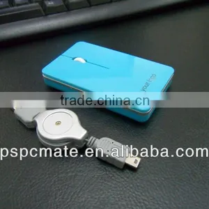 Super Slim Rectangle 3D Computer PC USB Optical Mouse thumbnail-1