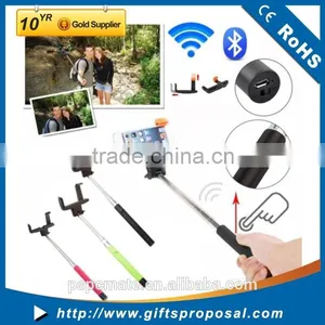 New Selfie Stick Monopad Selfie Stick Extendable InBuilt Bluetooth Remote Wireless Shutter thumbnail-1