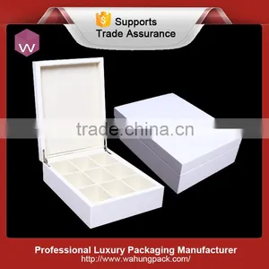 Wooden Box for Tea Packaging ,wood Tea Box Lacquer White thumbnail-1