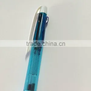 Wholesale Office Three Color Plastic Ballpoint Pen With Ring Loops on Frip thumbnail-3