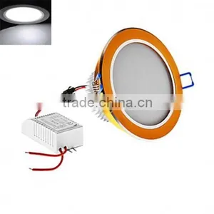 LED Downlight 5W High Power Cool White-Golden Round LED Panel Down Light thumbnail-1