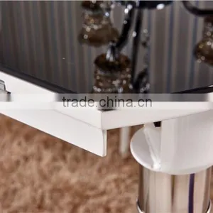 Dinette Combination Folding Table Tempered Glass Table Round Table Four Chairs thumbnail-4