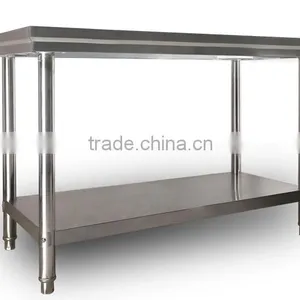 Hotel Restaurant Kithen Equipments Stainless Steel Work Table With Shelves thumbnail-4