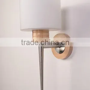 Design Style Wooden Base Metal Wall Lamp Wall Mounted Wall Scone thumbnail-1