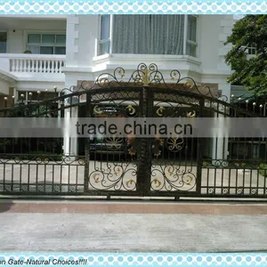 Industrial Wrought Iron Garden Gate thumbnail-1