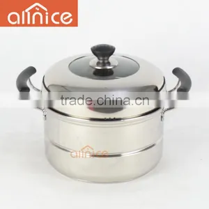 Allnice-30cm Capsulated Bottom Stainless Steel Steamer Pot thumbnail-2