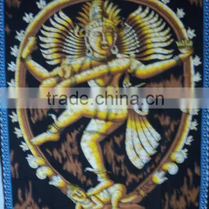 Indian Gods Batik Wall Hangings Shiva thumbnail-3