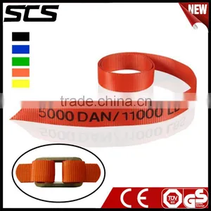 5000kg 40mm Polyester Flat Woven Webbing Lashing Material for Container thumbnail-1