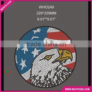 New Eagle Design Rhinestone Transfers Factory thumbnail-1