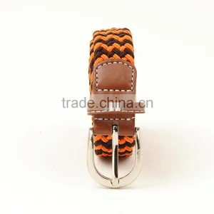 Colorful Elastic Stretch Woven/Braided Belt With Alloy Buckle/braided Elastic Stretch Belt thumbnail-2