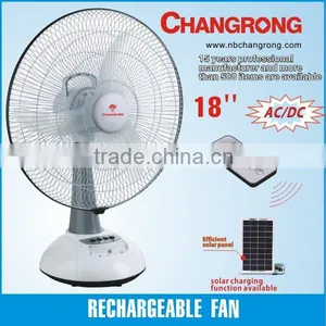 18'' Solar Rechargeable Fan With LED Light and Remote Control CR-8118 thumbnail-1