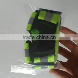 Adult Kid High Visibility Elastic Adjustable Yellow Orange Pink Safety Reflective Jacket thumbnail-6