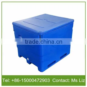 1000L Capacity PE Fish Storage Box, Plastic Storage Box Fish for Frozen Fish Transport Quality Choice thumbnail-2