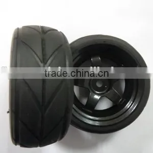 RC Racing Tires Tyre Wheel Rim Fit HSP HPI 1:10 On-Road Car Pre-glued Car Tires thumbnail-2
