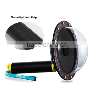 2016 Summer New Go Pro Accessories Telesin 6" Waterproof Plastic Version GoPros Dome Port for Hero3+/4 thumbnail-1