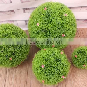 Wholesale Plastic 2016 New Product Artificial Grass Ball /green Ball for Home Decor thumbnail-3