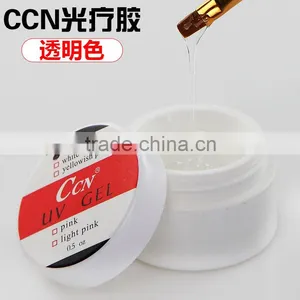 Pro CCN Quality Product Factory uv Gel Nails Clear Pink White Yellowish UV Gel Builder 1Kg Nail Art Tips Design High Quality thumbnail-1