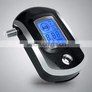Professional Mini Police Digital LCD Screen Breath Alkohol Alcohol Tester Breathalyzer AT6000 Bafometro Alcoholimetro # thumbnail-1