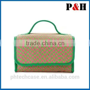New Arrival Wholesale Zipper Nylon Toiletry Women Makeup Brush Bag thumbnail-2
