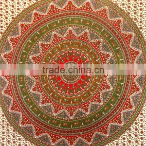 Indian Home Decor Tapestry Pure Cotton Wall Hanging Bohemian Tapestries Lizard Printed Dorm Room Wall Decor Full Size Picnic Bla thumbnail-2