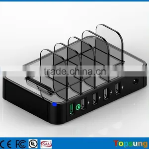 Amazon Hotsale 5-in-1 Quick Charger Usb Power Adapter for Iphone LECHANCE thumbnail-4