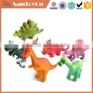 6pcs 10 Inch Cartoon Vinyl Soft Plastic Dinosaur Toys thumbnail-1