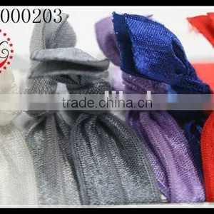 Fashion Monochrome Strip Elastic Hair Bands thumbnail-1