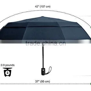 Wind Resistant Air-Vent Auto Open and Close Foldable Umbrella thumbnail-6