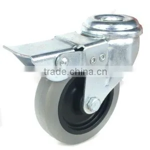 75mm TPR Caster With Brake thumbnail-1