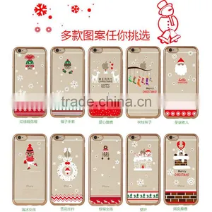 2016 Newest Mobile Phone Cover Case Electroplate Christmas Image Tpu for IPhone 6 6s 6plus thumbnail-4
