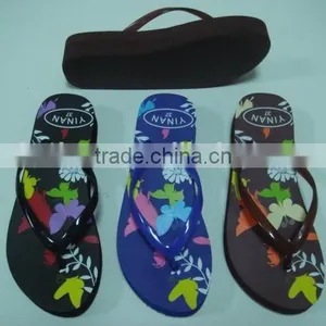 663 LOULUEN Wholesale Women Fashional EVA Wedge Flip Flop Sandals thumbnail-1