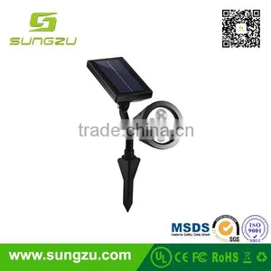 Solar Power Supply and Garden Application Led Solar Spot Light Insert on the Garden Ground Plug thumbnail-2