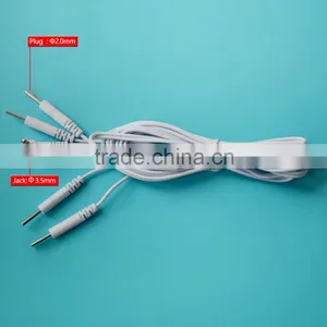 DC 3.5mm/2.5mm Available 4 in 1 Tens Unit Lead Wire With 4 Pin Copper Lead Cable thumbnail-1