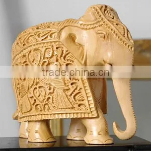 Elephant Wooden Sculpture thumbnail-1