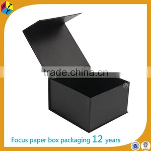 Black Rigid Paper Packaging Vintage Stetson Hat Box thumbnail-1