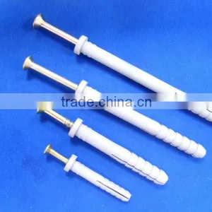 Flat Head Nylon Frame Fixing Anchor With Nail Screw,hammer Fix Screws Nylon Anchor thumbnail-1