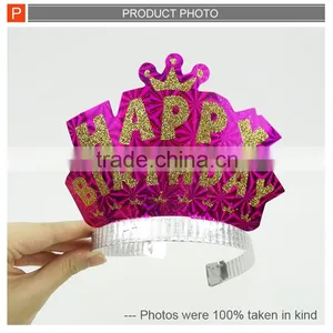 Happy Birthday Party Toys Girl Headband Crown 12pcs thumbnail-2