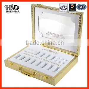 Customized Paper Luxury Pure Golden Cosmetic Box thumbnail-1