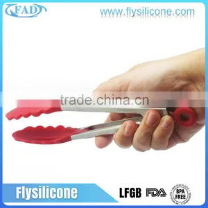 Kitchen Silicone Food Tongs and Stainless Steel Silicone Cooking Utensils thumbnail-1