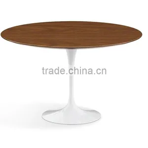 Eero Saarinen Tulip Style Round Wood Table Top for Sale thumbnail-4