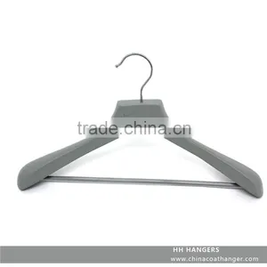 The HEAD Wooden Suit Hanger With Grey Matt Paint and With Wooden Bar thumbnail-2