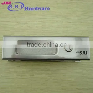 Hot Sale Rectangle Zinc Alloy Sliding Door Lock , Sliding Door Key Lock , Hidden Door Lock thumbnail-3