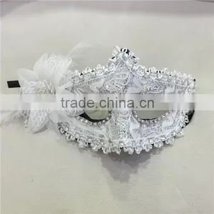 Fashion Party Mask, Venetian Mask, Halloween Mask With Flower thumbnail-5