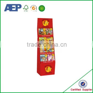 Surfboard Cardboard Promotion Double Layer Cardboard Book Display Stands thumbnail-4