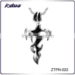 High Quality 2016 Sword Cross Design Stainless Steel Necklace thumbnail-1
