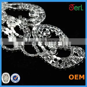 Wholesale Charming Silver Clothing Decorative Crystal Rhinestone Lace thumbnail-2