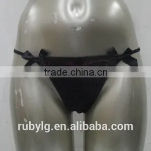 2016 Guangzhou Ruby Fashion Factory Newest Sexy Black Thong Lingeries Women Underwear thumbnail-1