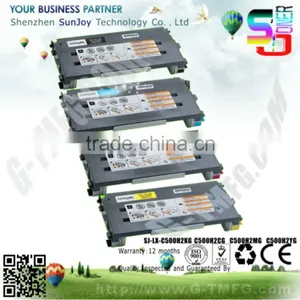 Remanufactured Toner Cartridge C500H2KG C500H2CG C500H2MG C500H2YG thumbnail-1