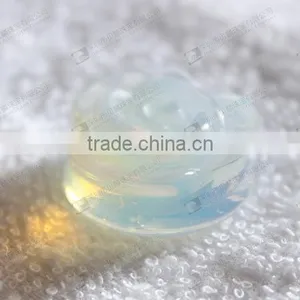 Carved Flower Gemstone Ear Plugs thumbnail-2